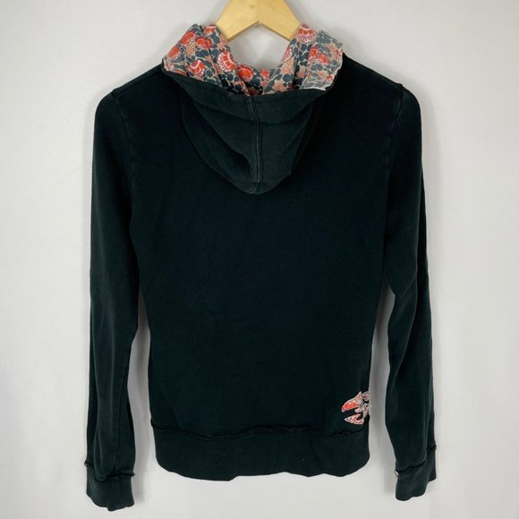 Billabong Hoodie Zip Up Sweater Floral Large - Picture 2 of 8